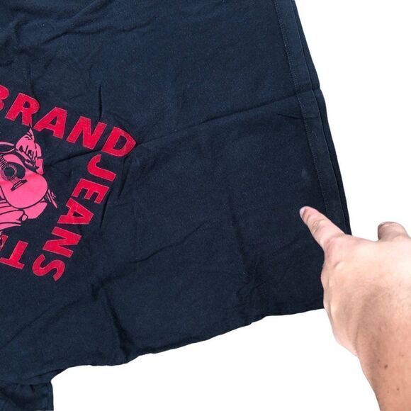 TRUE Religion T Shirt Diamond Buddha Black Large - Picture 3 of 4